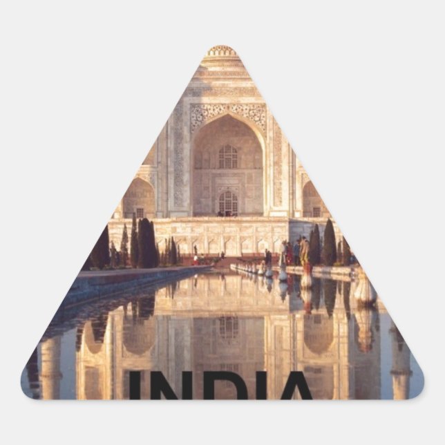 Adesivo Triangular Índia Taj-mahal angie (Frente)