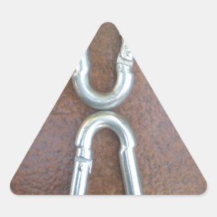 Adesivo Triangular infinito prateado