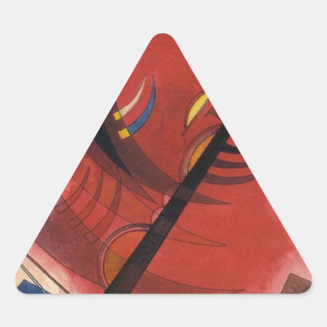Adesivo Triangular Inner Simmering Abstrato Painting (Frente)