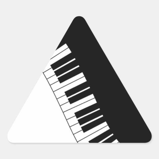 Adesivo Triangular Instrumentos de teclado Aziza (Frente)