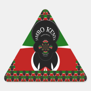 Adesivo Triangular Jambo Kenya Art Impressão