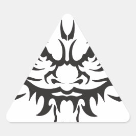 Adesivo Triangular Japonês Tattoo Oni Demon