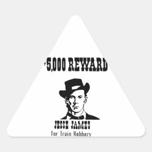 Adesivo Triangular Jesse James Procurado