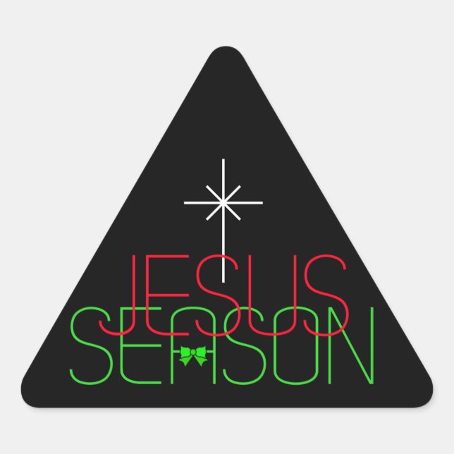 Adesivo Triangular Jesus Season (Frente)