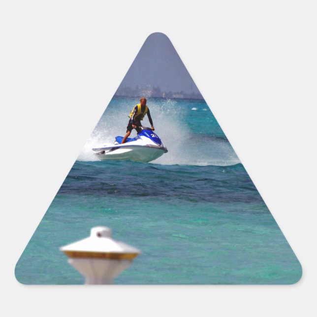 Adesivo Triangular Jet Ski Paradise (Frente)