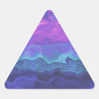 Adesivo Triangular jeweltone ágata ombre :