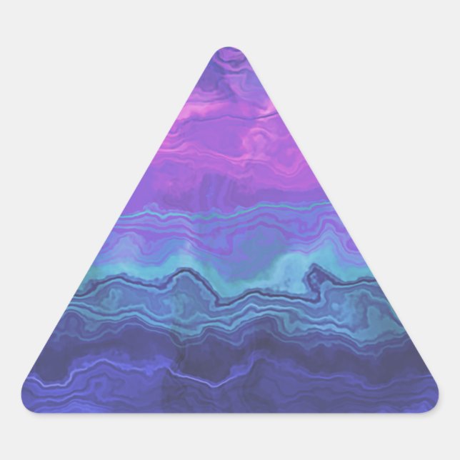 Adesivo Triangular jeweltone ágata ombre :  (Frente)