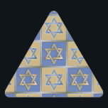 Adesivo Triangular Judaica Star De David Metal Dourado Azul<br><div class="desc">Você está vendo a coleção de Design Lee Hiller. Roupa,  Ofertas e Coleções Lee Hiller Fotografia ou Coleção de Arte Digital. Você pode ver sua fotografia da Nature em http://HikeOurPlanet.com/ e seguir seu blog de caminhada no Hot Primavera National Park.</div>