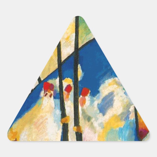 Adesivo Triangular Kandinsky Composição IV (Frente)
