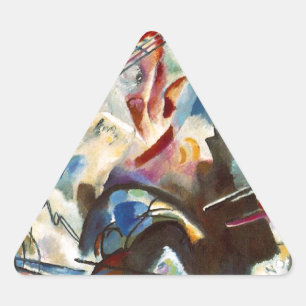 Adesivo Triangular Kandinsky Composition VI Abstrato Pintura