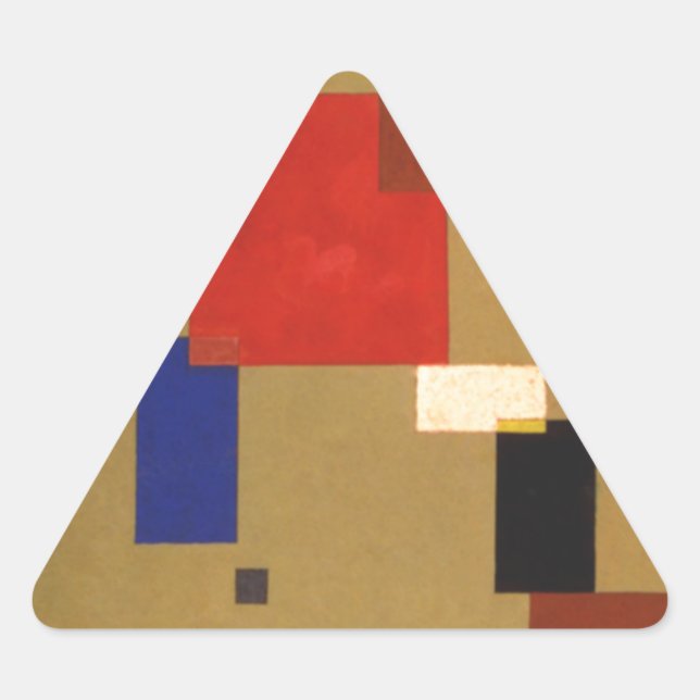 Adesivo Triangular Kandinsky Treze Retângulos Abstrato Painting (Frente)