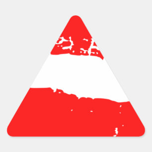 Adesivo Triangular Lábios Beijos Red Lipstick Love Namorados