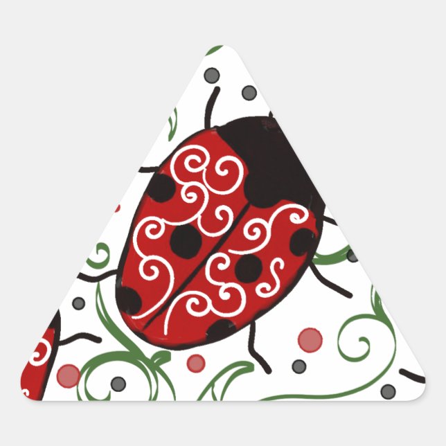 Adesivo Triangular Ladybug (Frente)