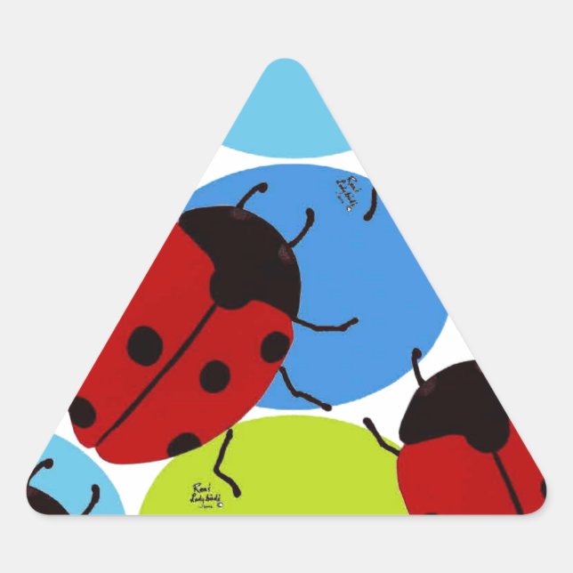 ADESIVO TRIANGULAR LADYBUGS (Frente)