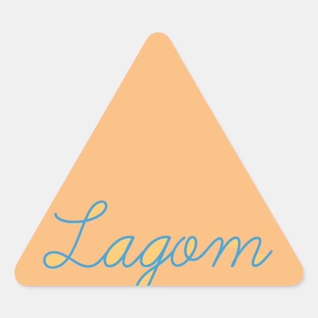 Adesivo Triangular Lagom Sweden (Frente)