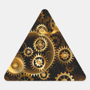Adesivo Triangular Lágrimas de latão sem costura