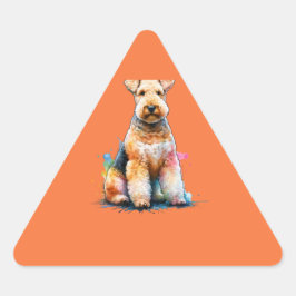 Adesivo Triangular Lakeland Terrier Dog