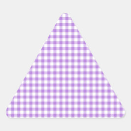 Adesivo Triangular Lavanda Gingham