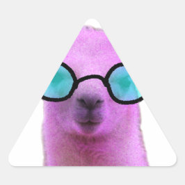 Adesivo Triangular Legal Llama Rosa!