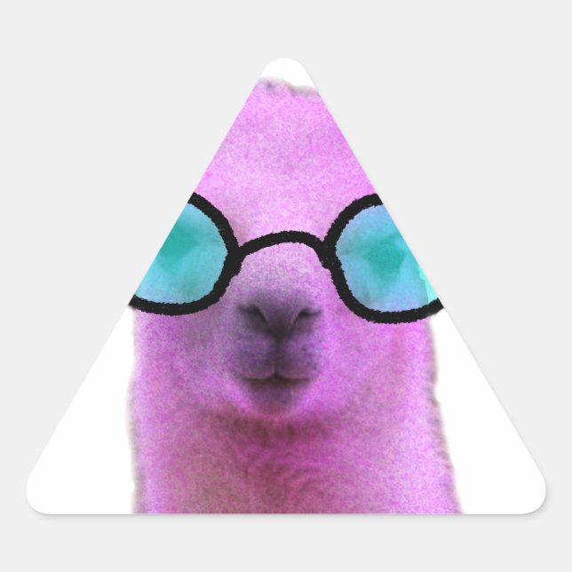 Adesivo Triangular Legal Llama Rosa! (Frente)