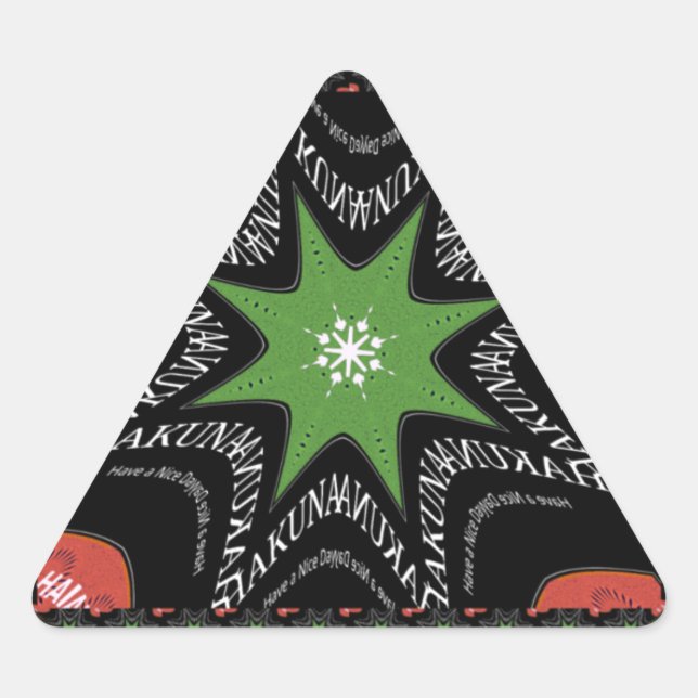 Adesivo Triangular Lindas estrelas reluzentes vetor Impressão de fund (Frente)