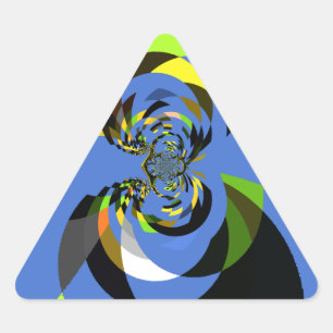 Adesivo Triangular Lindas ilustrações coloridas da silhueta feminina