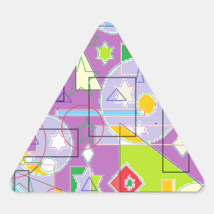 Adesivo Triangular Linha Roxo