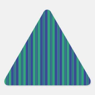 Adesivo Triangular linhas paralelas estrias verdes com padrão abstrat
