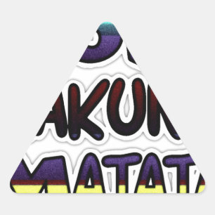 Adesivo Triangular Love Hakuna Matata Gifts