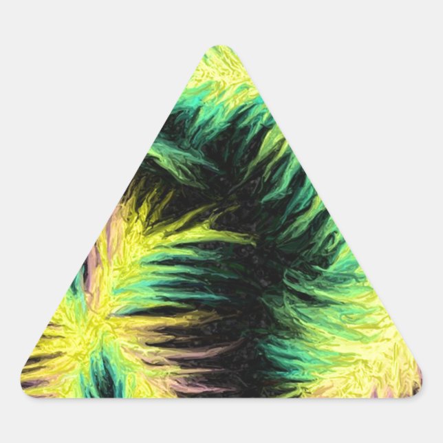 Adesivo Triangular Luz como Design de pena (Frente)