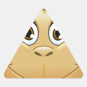 Adesivo Triangular macaco emoji