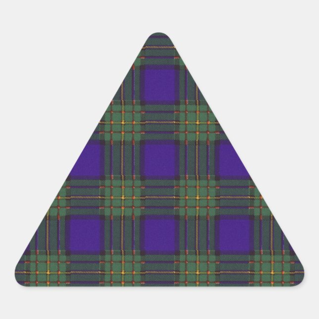 Adesivo Triangular Maclaren clan Xadrez (Frente)