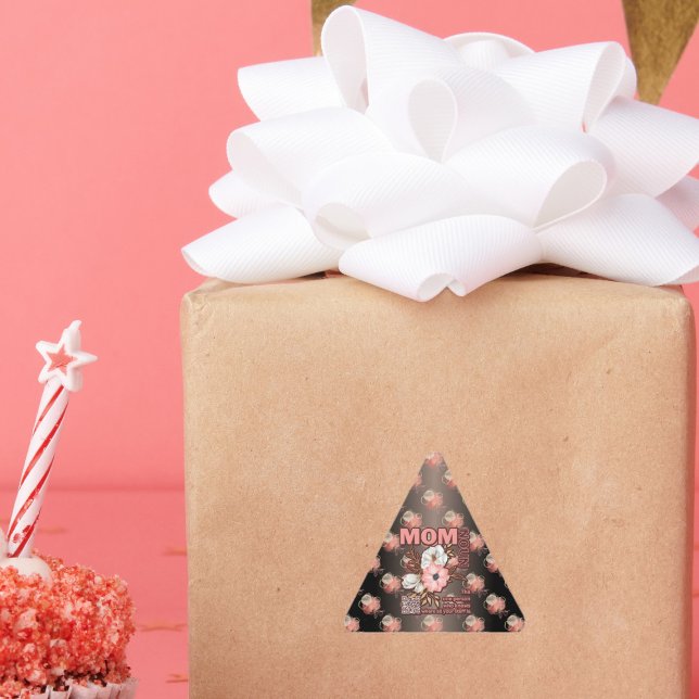 Adesivo Triangular Mãe Engraçado Cita Por Toda A Impressão (Criador carregado)