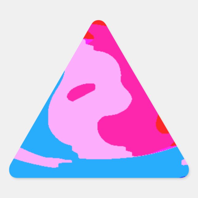 Adesivo Triangular Magia arco-íris (Frente)