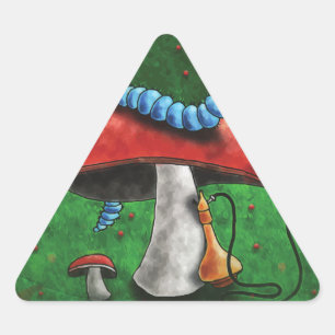 Adesivo Triangular Magic Mushroom