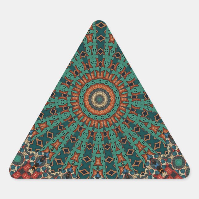 Adesivo Triangular  Mandala Decorativa  (Frente)