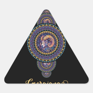 Adesivo Triangular Mandala Ornamental de Leigos Brancos Personalizado