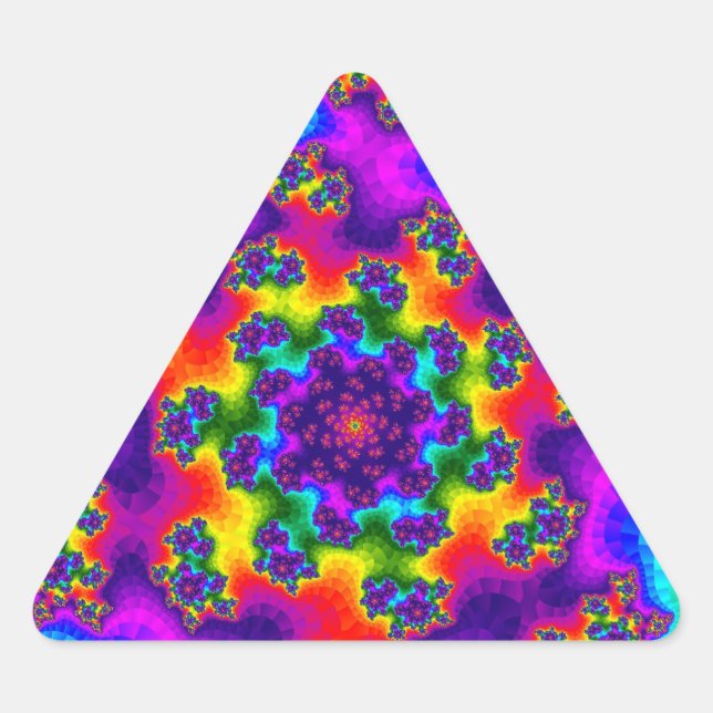 Adesivo Triangular Manipuladores FLORAIS Arco-Íris (Frente)