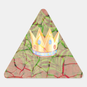 Adesivo Triangular Mantenha Simples: Arte de Clareza Real Terra Racha