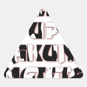 Adesivo Triangular Manter Para Cima / Hakuna Matata Art Impressão