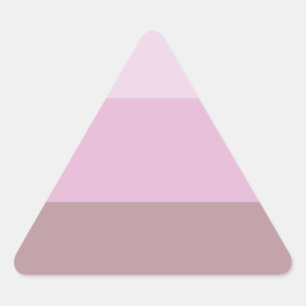 Adesivo Triangular Mão rosa listrada