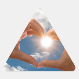 Adesivo Triangular Mãos do amor