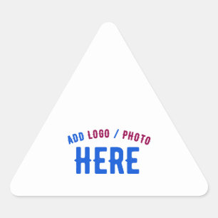 ADESIVO TRIANGULAR MARCA VERIFICADA BRANCA PERSONALIZÁVEL MODERNA