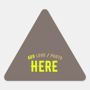 ADESIVO TRIANGULAR MARCA VERIFICADA DO CAFÉ PERSONALIZÁVEL MODERNO