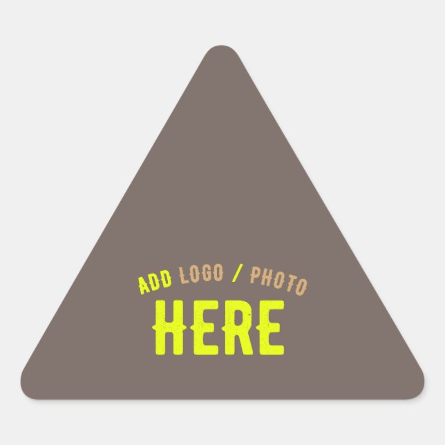 ADESIVO TRIANGULAR MARCA VERIFICADA DO CAFÉ PERSONALIZÁVEL MODERNO (Frente)