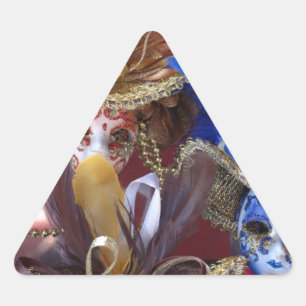Adesivo Triangular máscaras Venetian diminutas