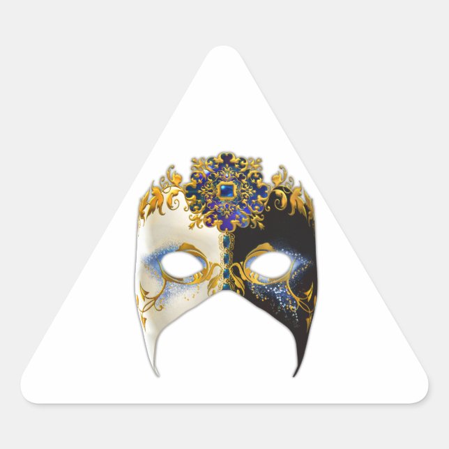 Adesivo Triangular Masque veneziano: Joia da Feira (Frente)
