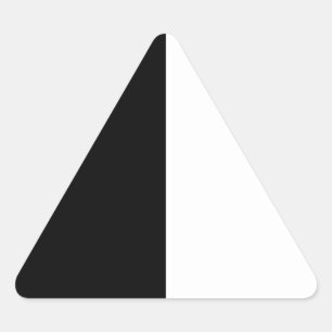 Adesivo Triangular Meio Preto E Meio Branco Personalizam Isso