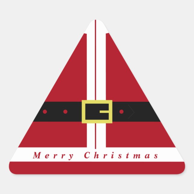 Adesivo Triangular Merry Christmas Sticker (Frente)