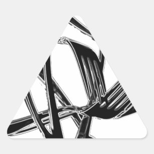 Adesivo Triangular Metálico